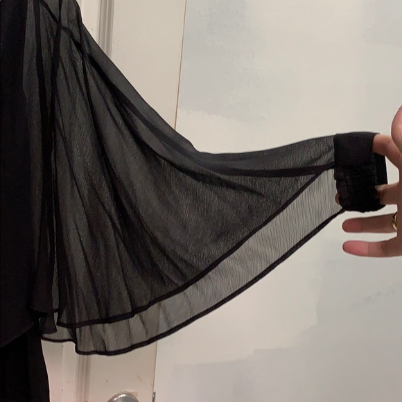Black Batwing Blouse - Picture 3 of 3